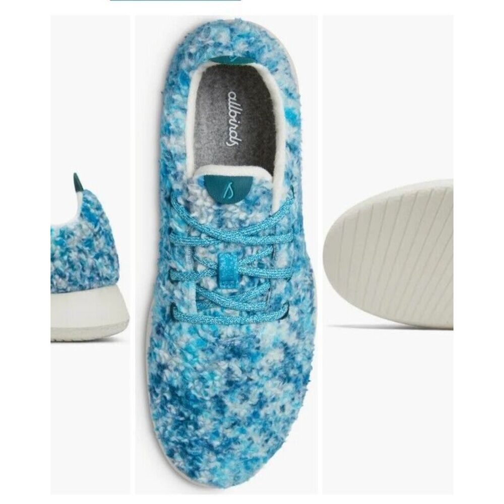 Allbirds Women 9 Wool Dasher 2 Fluff Thrive Teal Sneaker Deep Emerald Sz 8 - Picture 4 of 5